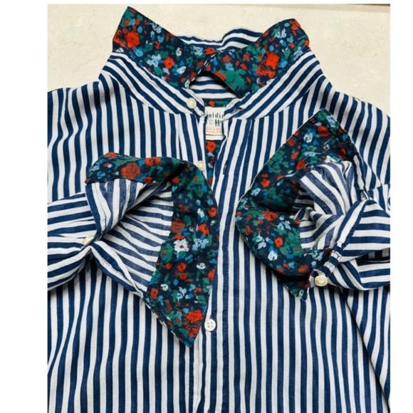 Anthropologie x Holding Horses Striped Button Front Shirt - Picture 4 of 15